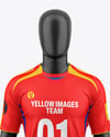 Full Soccer Kit w/ Mannequin Mockup – Front View