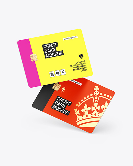 Two Credit Cards Mockup