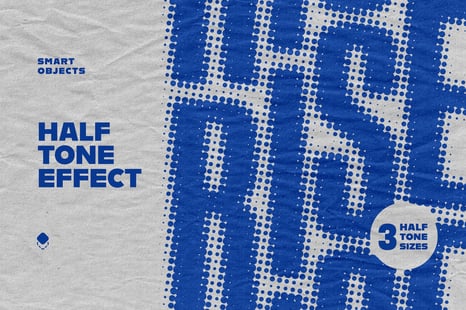 Halftone Paper Text & Logo Effect - Add-Ons