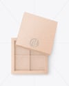 Kraft Box of Chocolate Sweets Mockup