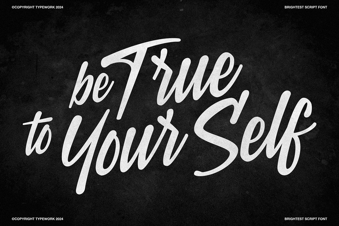 Brightest - Graffiti Signature Font