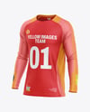 Training Long Sleeve Jersey Mockup - Half Side view