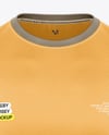 Round Collar Rugby Jersey Mockup - Front View