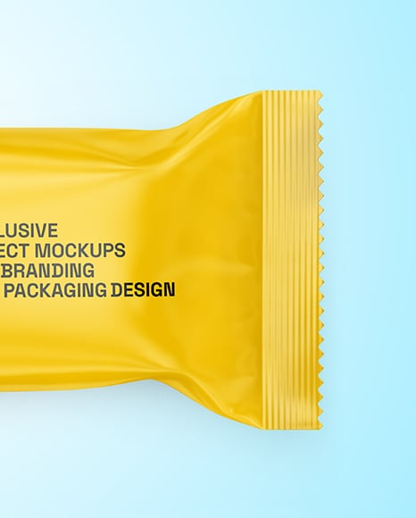 Matte Snack Package Mockup