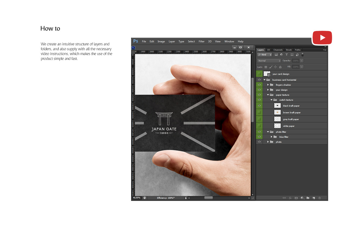Free Business Card Mockup