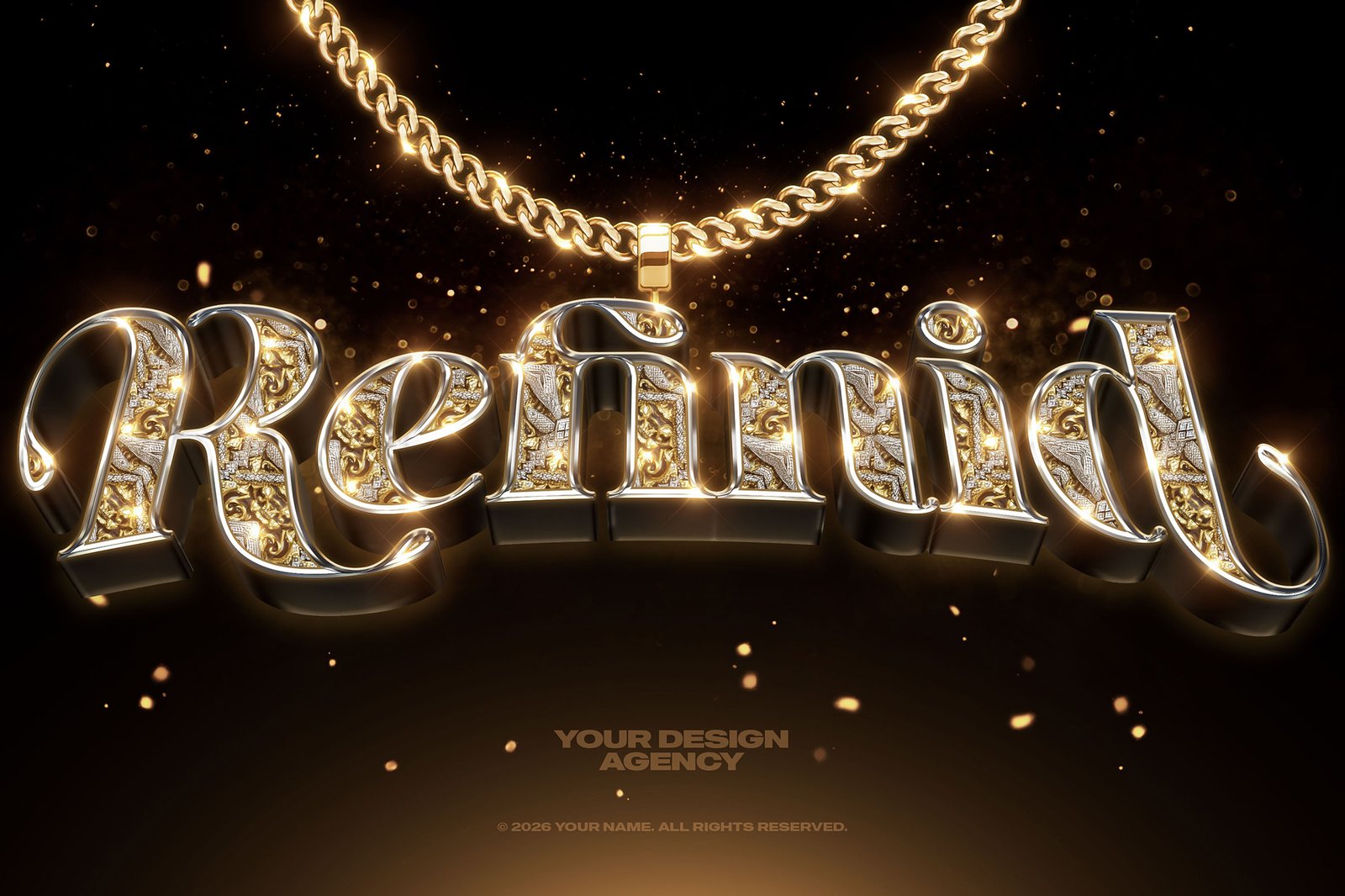 Bling Bling Gold Text Effects Vol. 03