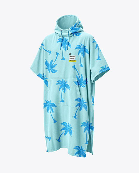 Towel Poncho Mockup - Poncho mockups