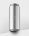 Textured Aluminium Drink Can Mockup
