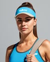 Woman Wearing Tennis Uniform and Tennis Bag Mockup