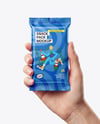 Matte Snack Bar in a Hand Mockup