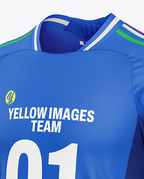 Soccer Kit Mockup - Half Side View