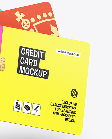 Three Credit Cards Mockup