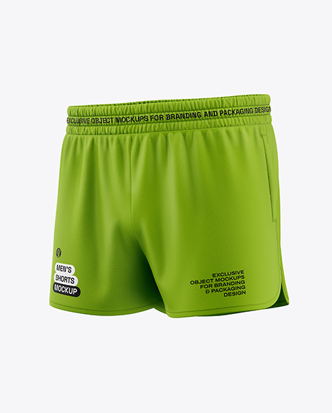 Men's Shorts Mockup - Half Side View