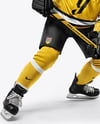 Man Wearing Full Ice Hockey Kit Mockup