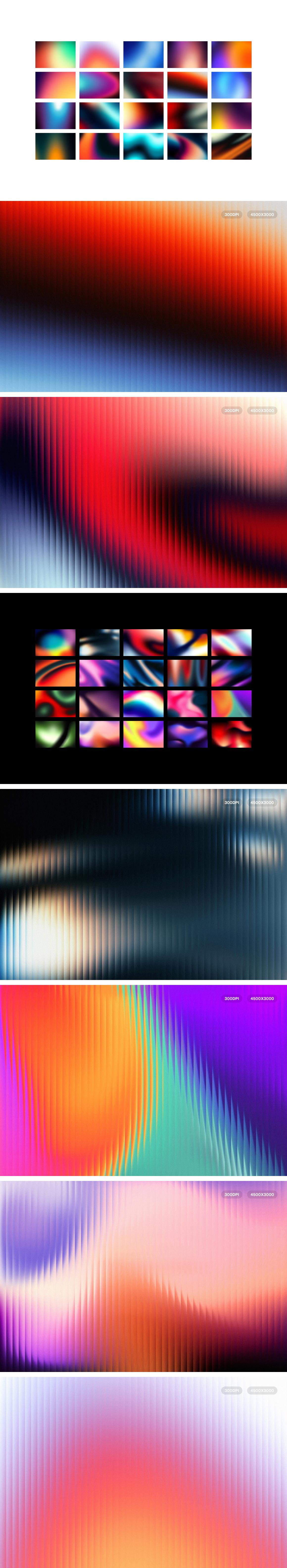 Fractal Glass Gradients