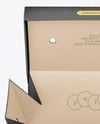 Kraft Perforated Paper Takeaway Food Box Mockup