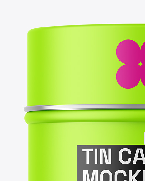 Matte Tin Can Mockup
