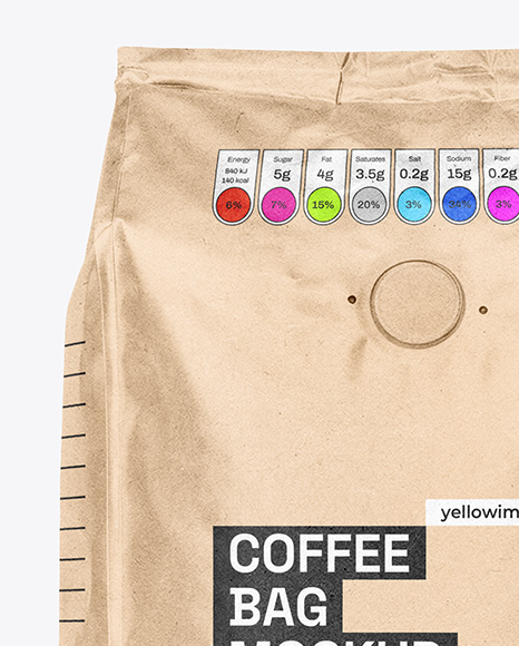 Kraft Paper Coffee Bag Mockup