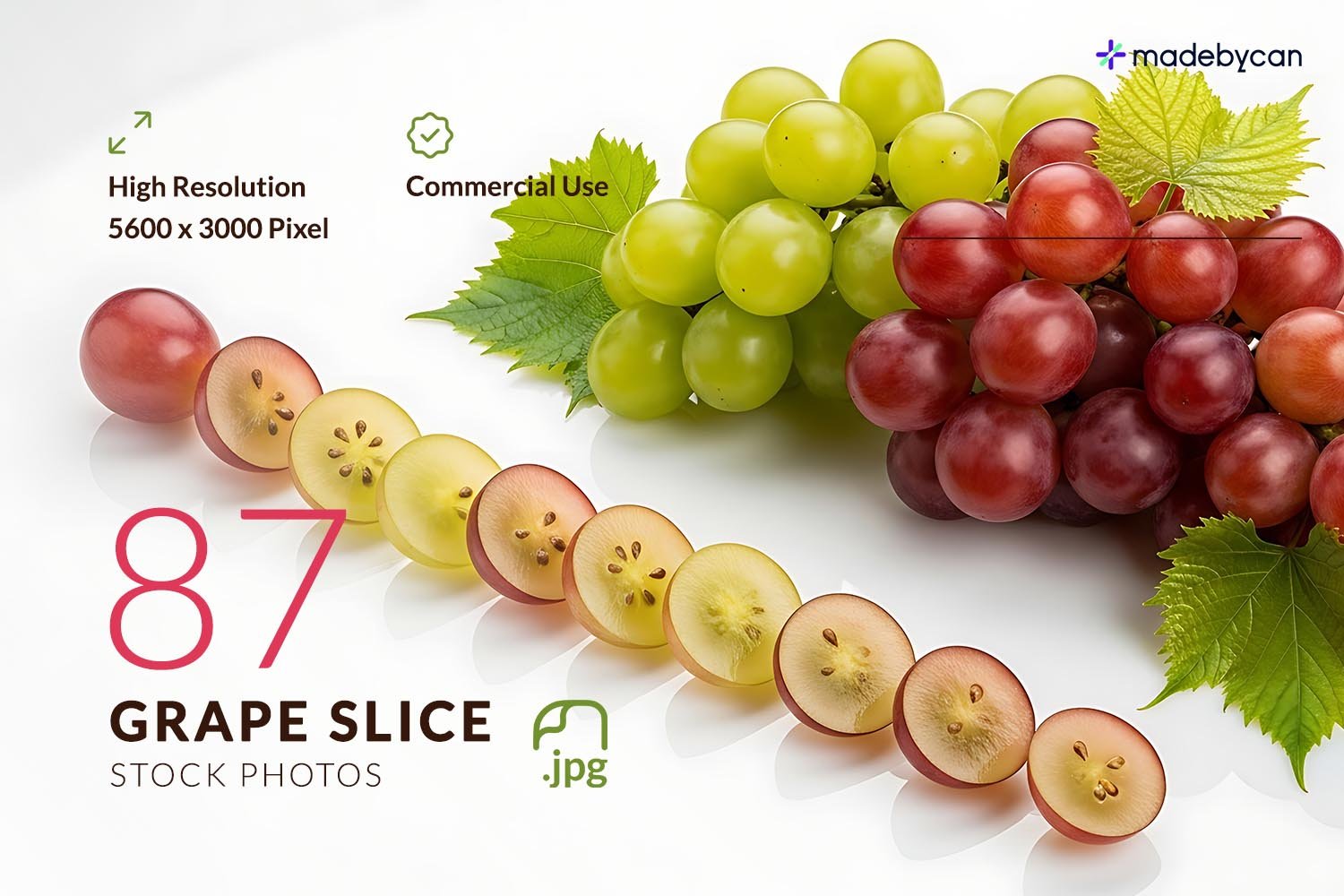 87 Grape Slice Stock Photos – Fresh Fruit Texture Collection