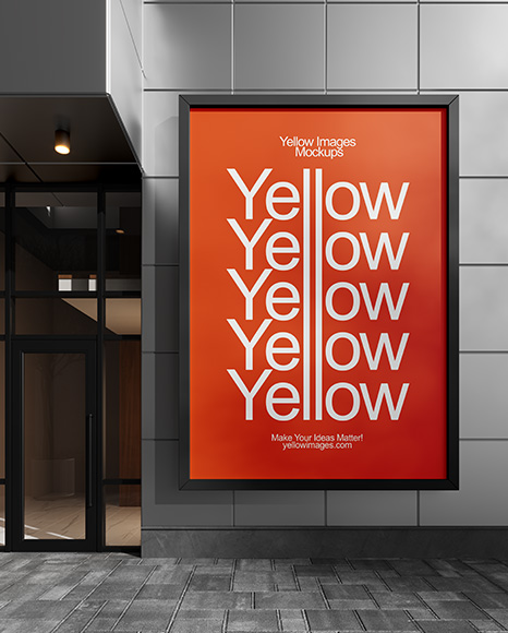 Billboard on the City Street Mockup