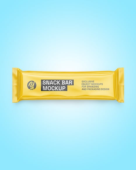 Glossy Snack Package Mockup