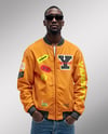 Black Man in Sunglasses Wearing Bomber Jacket and Jeans Mockup