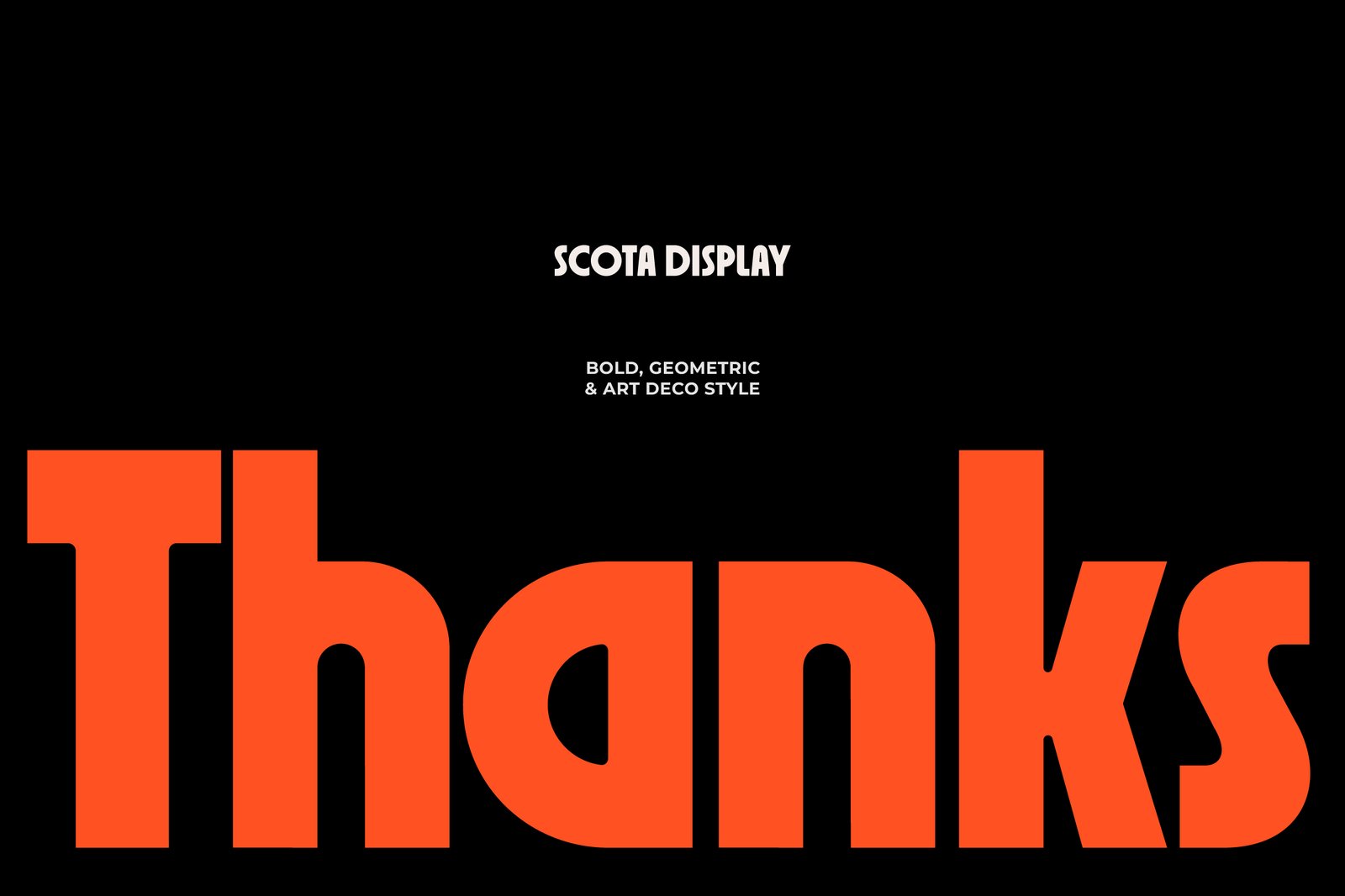 Scota - Bold Geometric Font