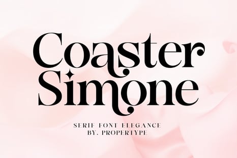Coaster Simone Font - Fonts