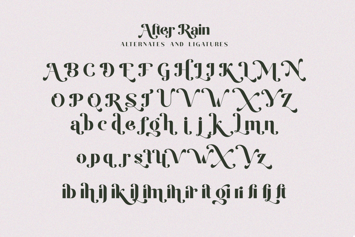 After Rain - Luxury Sans Font