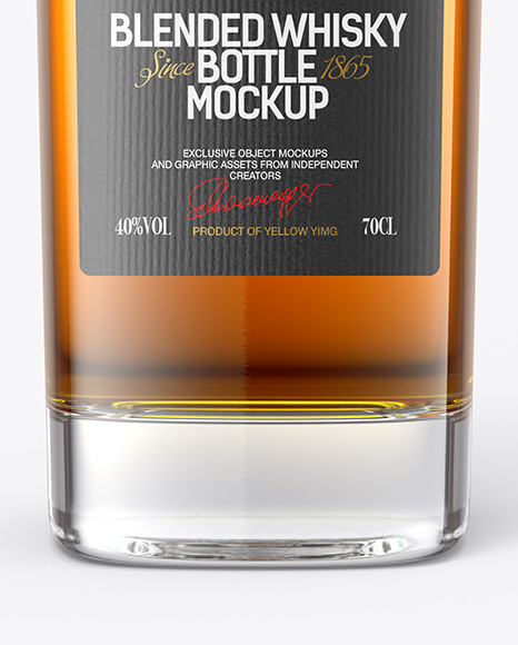 Whiskey Bottle Mockup
