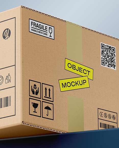 Corrugated Box Mockup