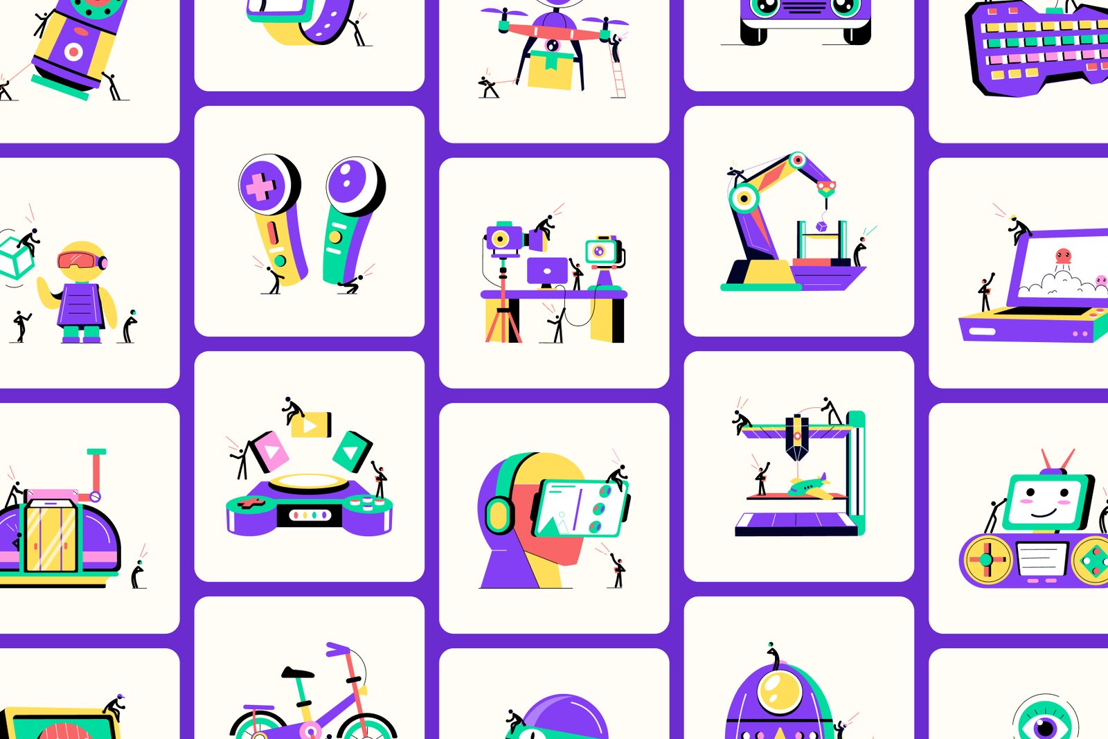 Technology and Innovation Illustrations Bundle