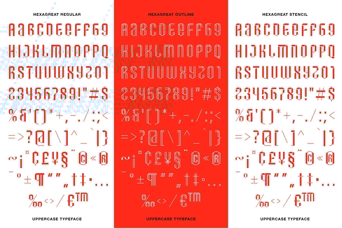 Hexagreat - Sport Display Font