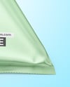 Matte Metallic Triangular Package Mockup