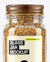 Glass Jar with Fenugreek Seeds Mockup