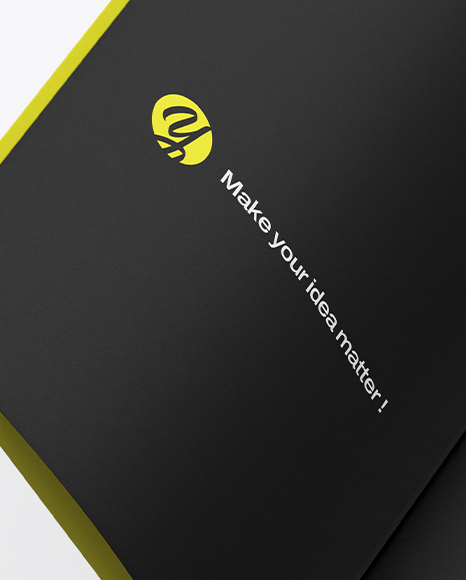 Opened Hardcover Book Mockup