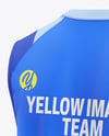 Training Sleeveless Jersey Mockup - Back Half Side View