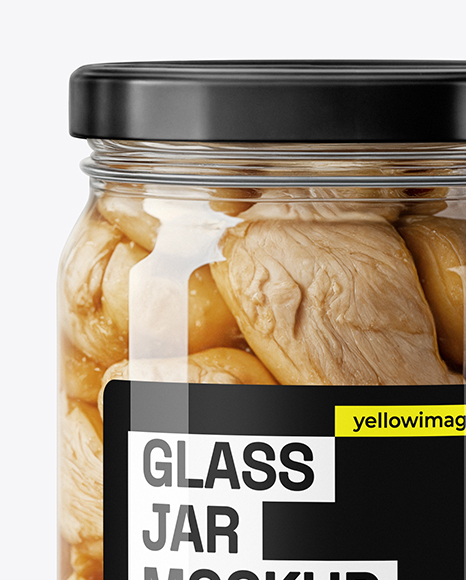 Canned Chicken Jar Mockup