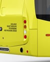 City Bus Mockup - Back Half Side View