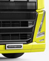 Semi Trailer Truck Mockup - Front Half Side View
