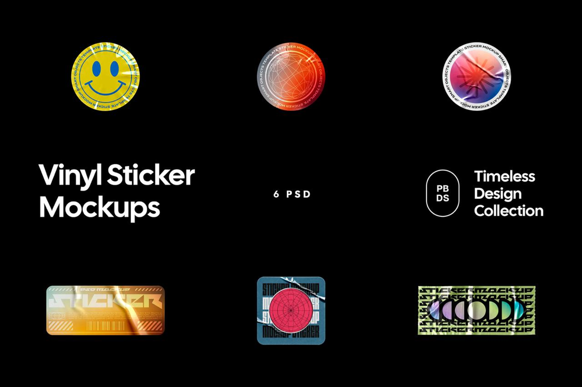 Vinyl Sticker Mockups