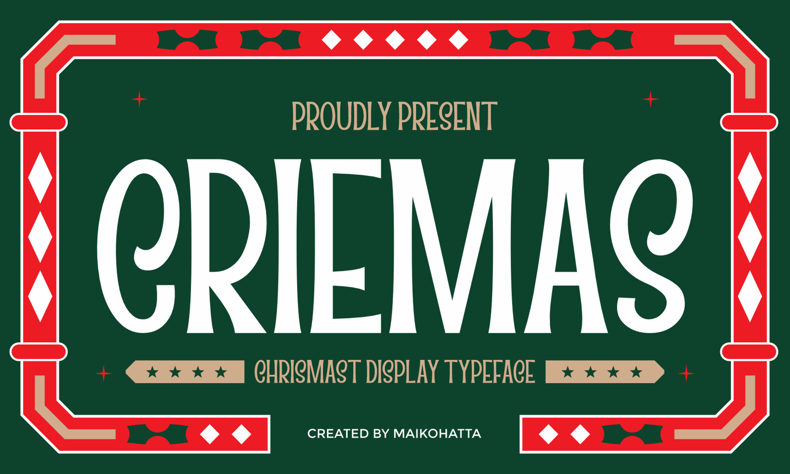 Criemas - Christmas Display Typeface