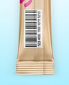 Matte Metallic Stick Sachet Mockup