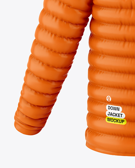 Glossy Down Jacket Mockup