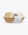Lunch Box Mockup - Half Side View