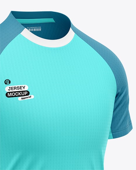 Raglan Short Sleeve Jersey Mockup