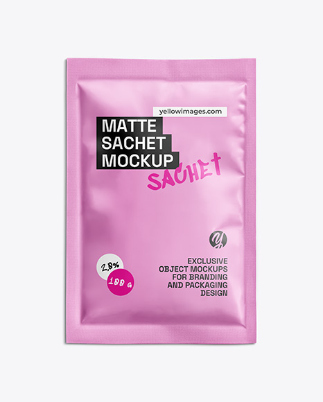 Matte Sachet Mockup - Packaging mockups