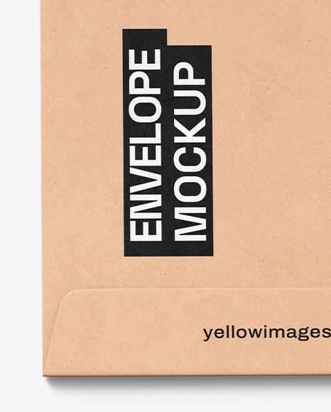 Kraft Paper Envelope with String Mockup
