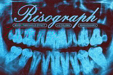 Noise Risoprint Photo Effect - Creative Store