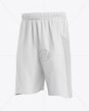 Basketball Shorts Mockup - Half Side View